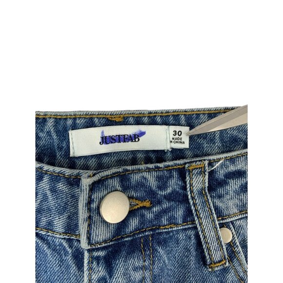 JustFab Women's Blue Denim Jeans - Picture 3 of 7